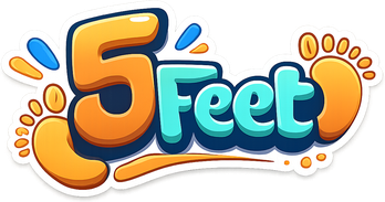5 feet সাইটের নেয়ন লোগো